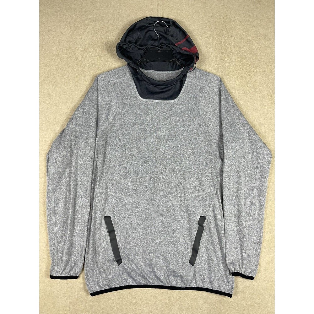 Reebok CrossFit Gray Pullover Hoodie with Black Hood